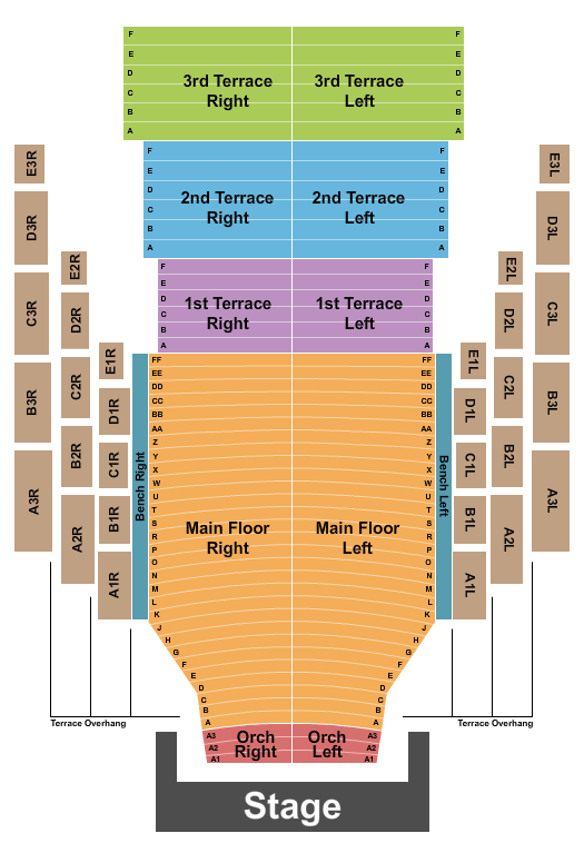 Clowes Memorial Hall Les Miserables Seating Chart