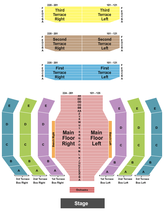 Clowes Memorial Hall Les Miserables Seating Chart